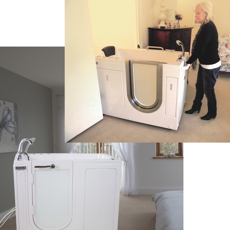 Portable model of Heavenly Walk-in Tubs at client home